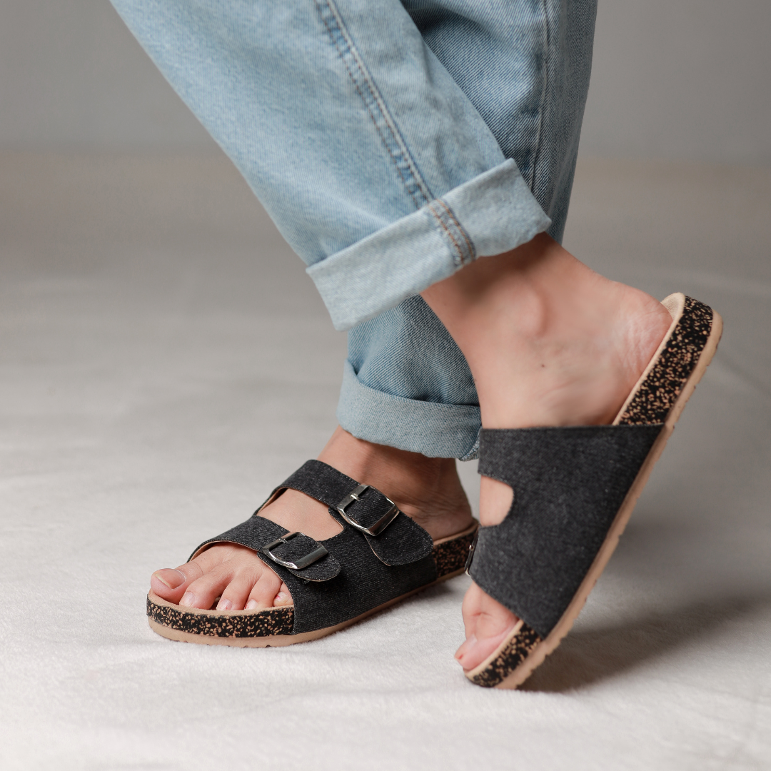 Midnight Denim Slippers