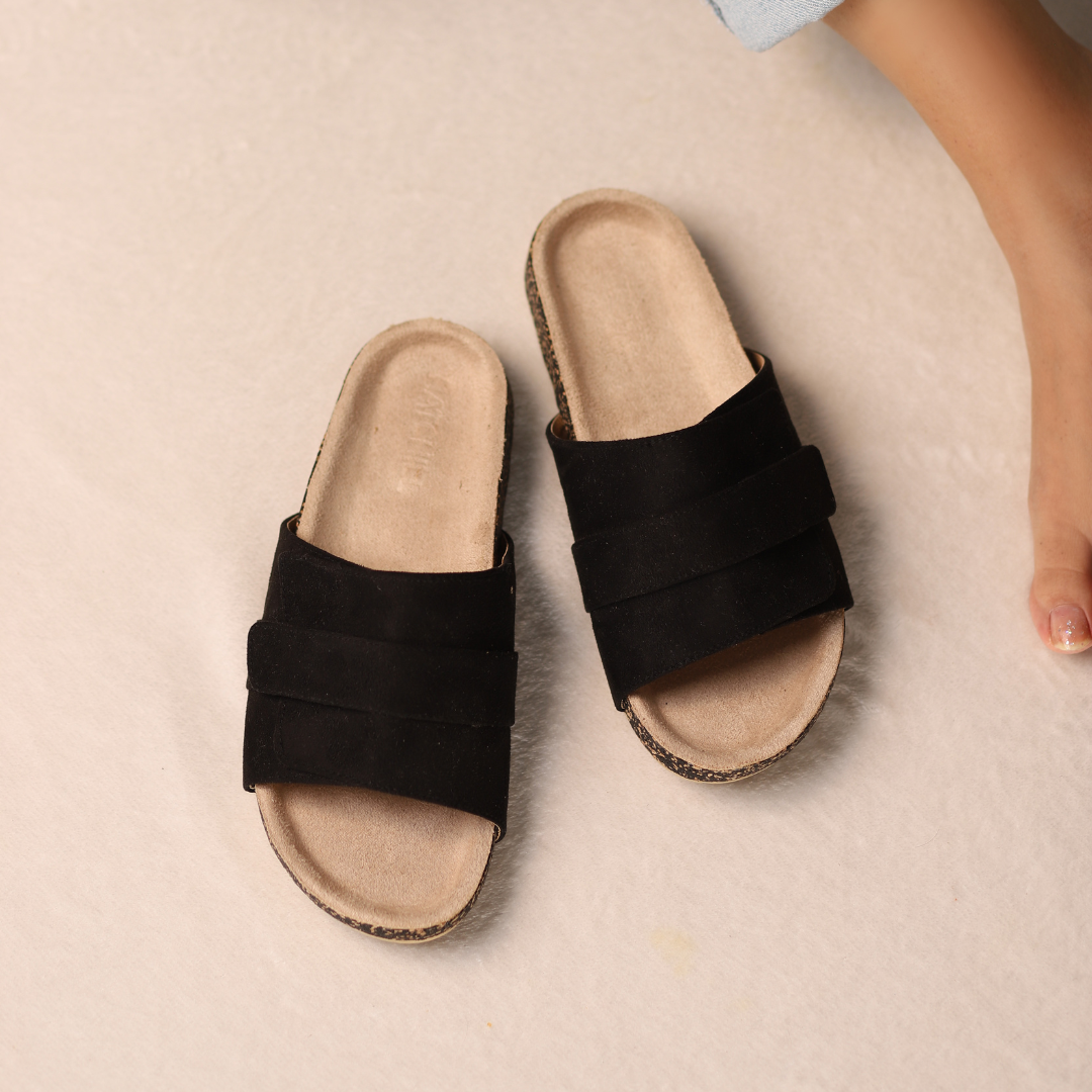 Noir Ease Slippers