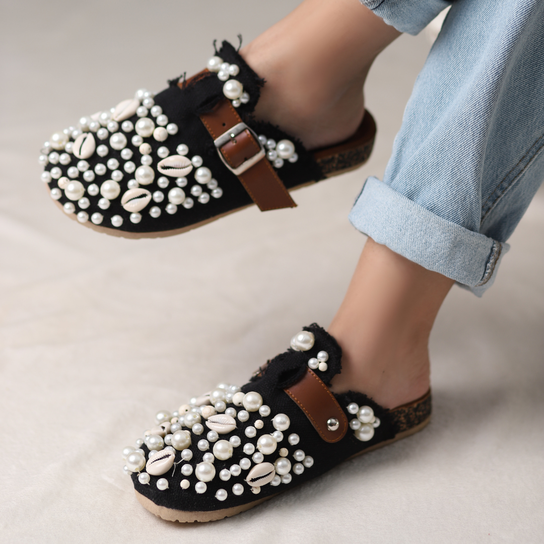 Midnight Pearl Clogs