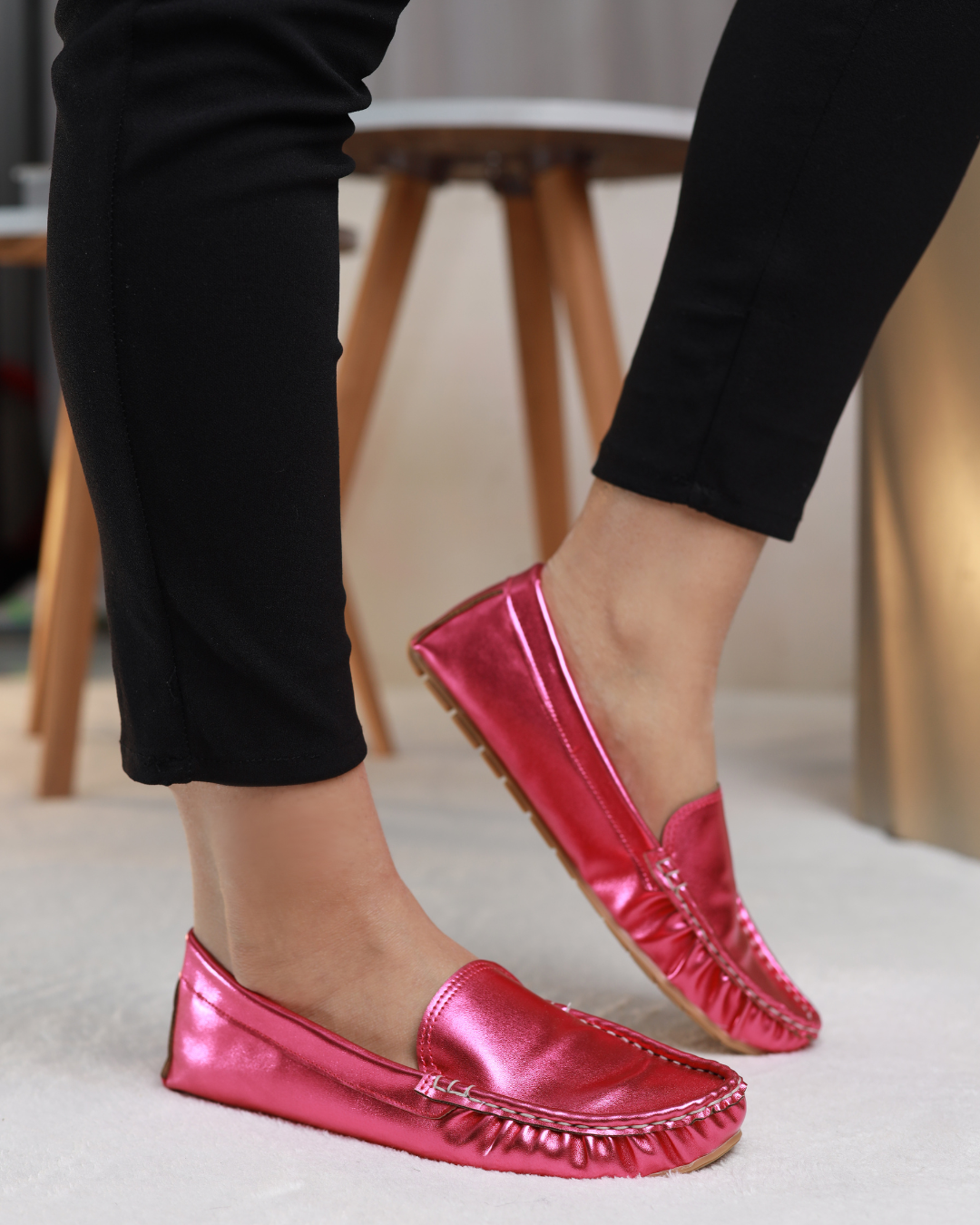 Fuchsia Flare Moccasins