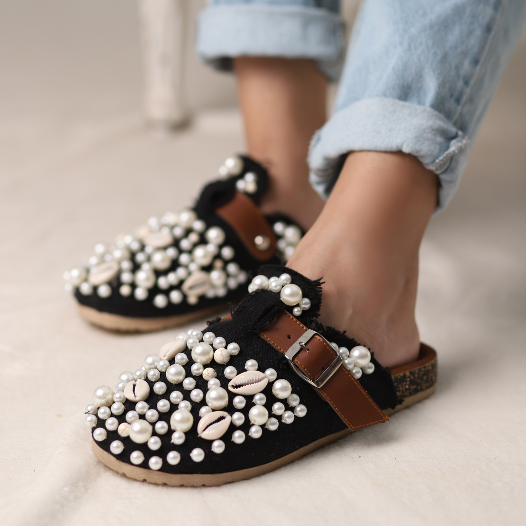 Midnight Pearl Clogs