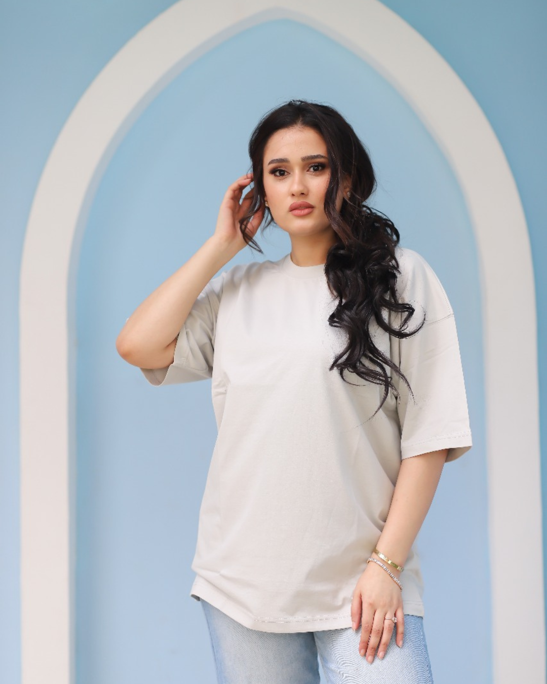 Banana - Grey Oversized Tee Shirt