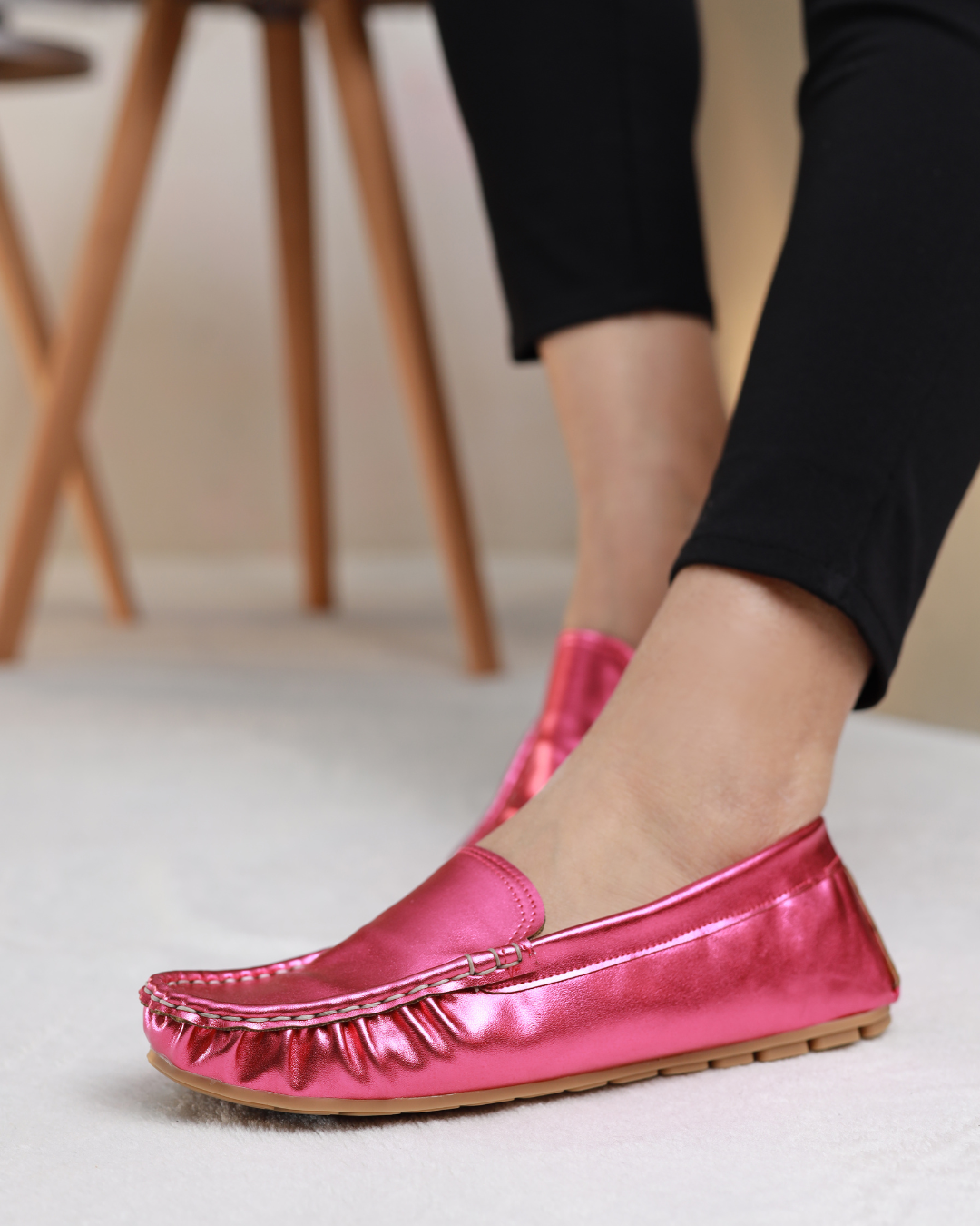 Fuchsia Flare Moccasins