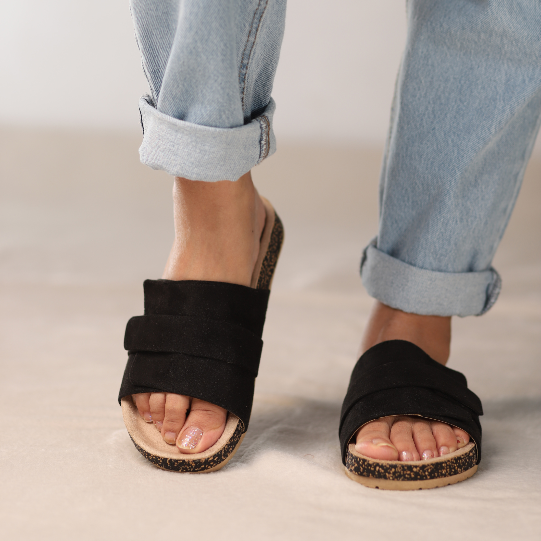 Noir Ease Slippers