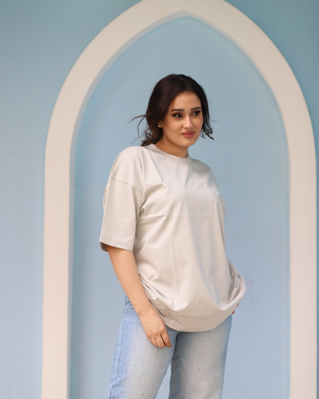 Banana - Grey Oversized Tee Shirt