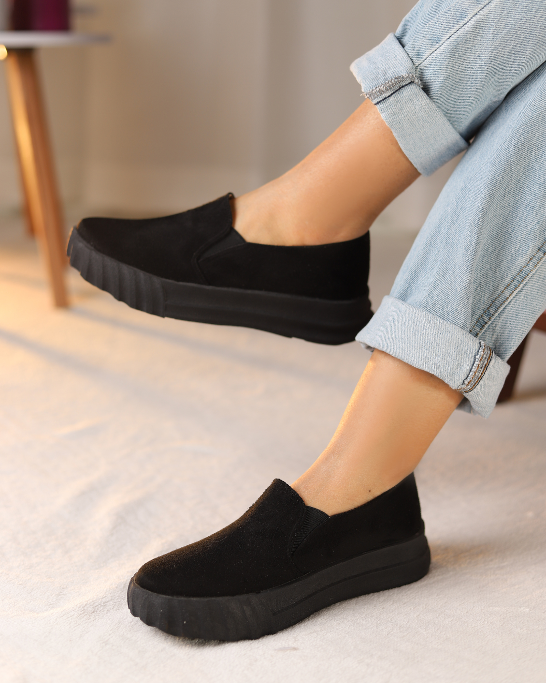 Noir Slip-Ons