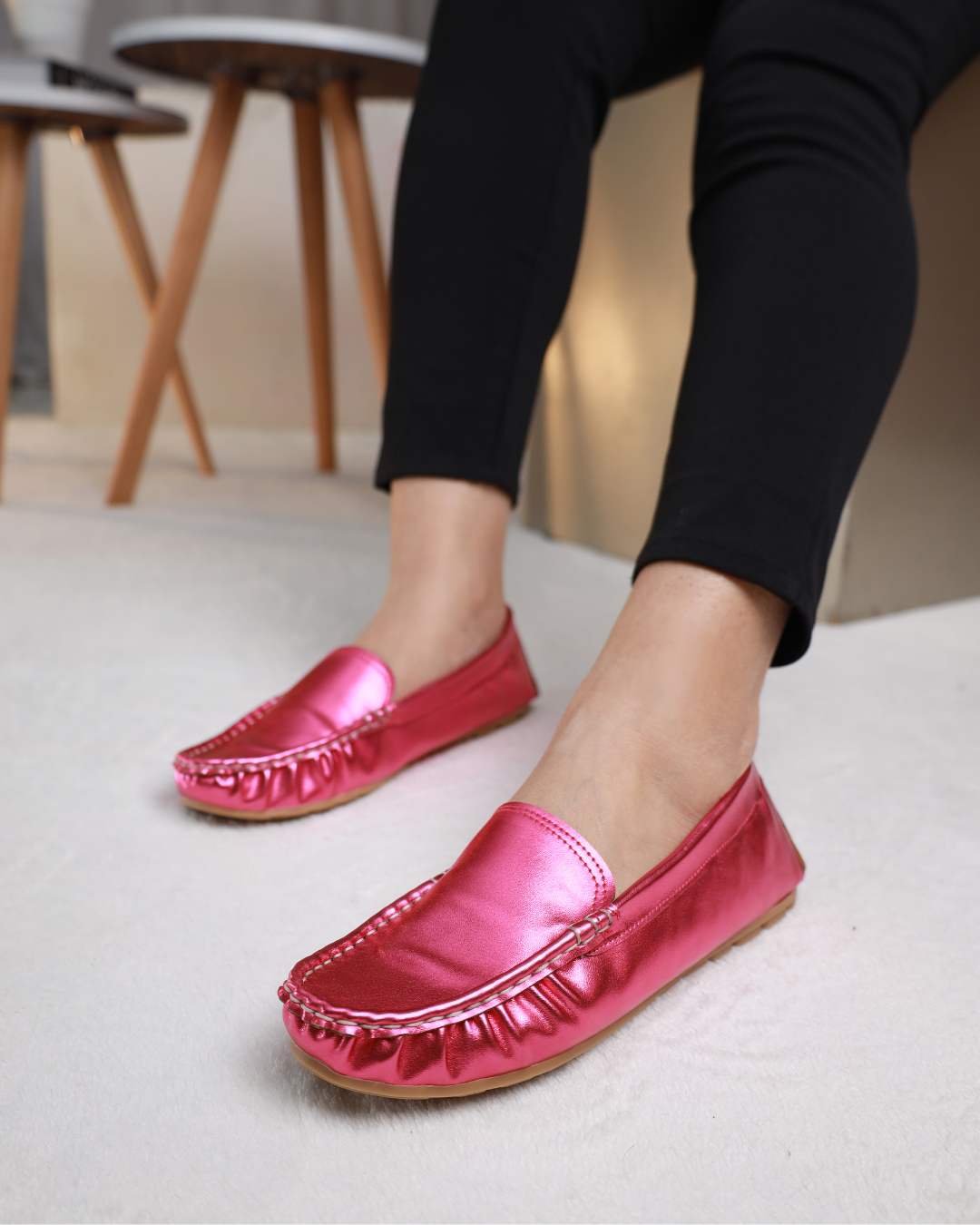 Fuchsia Flare Moccasins