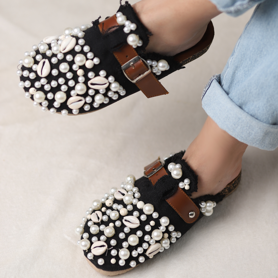 Midnight Pearl Clogs