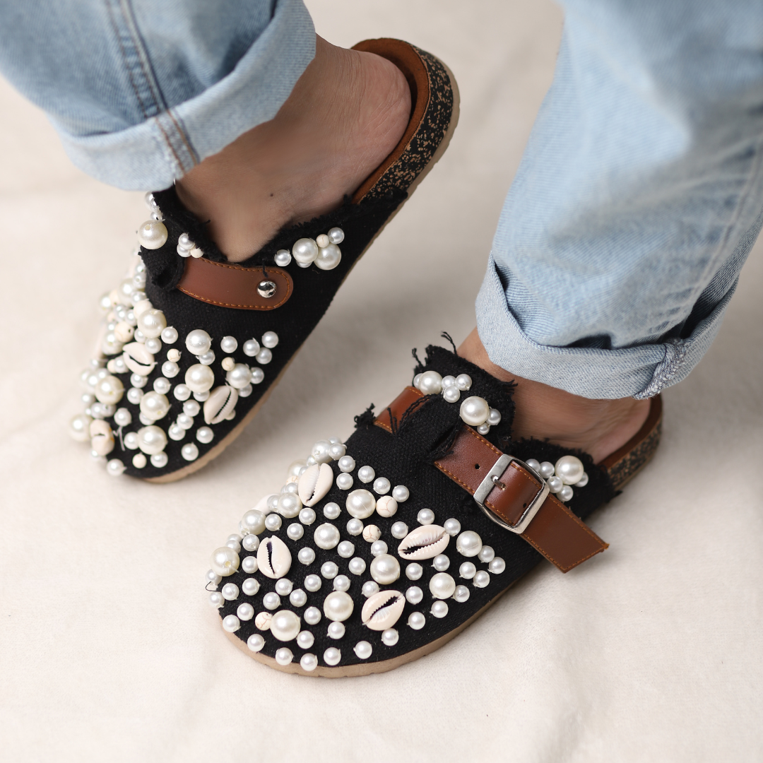 Midnight Pearl Clogs