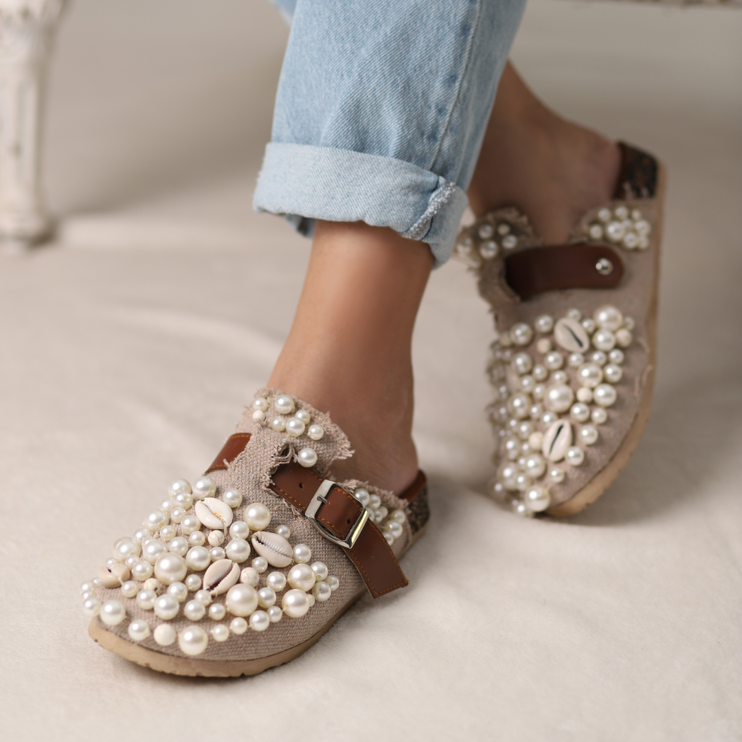 Sand Pearl Clogs