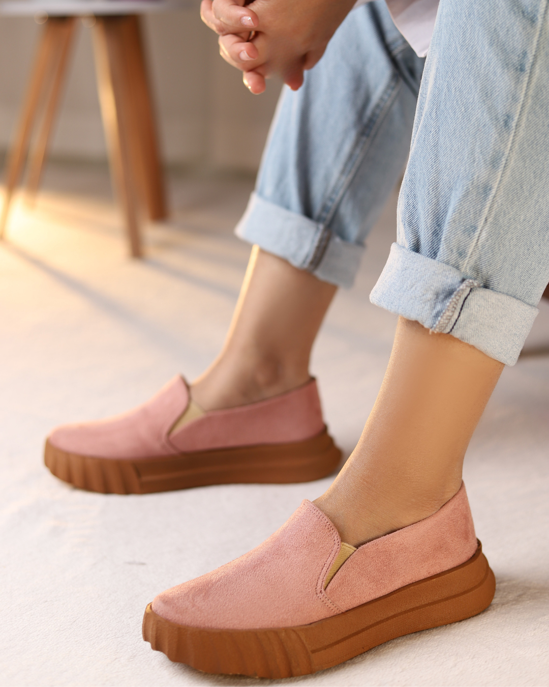 Blush Slip-Ons