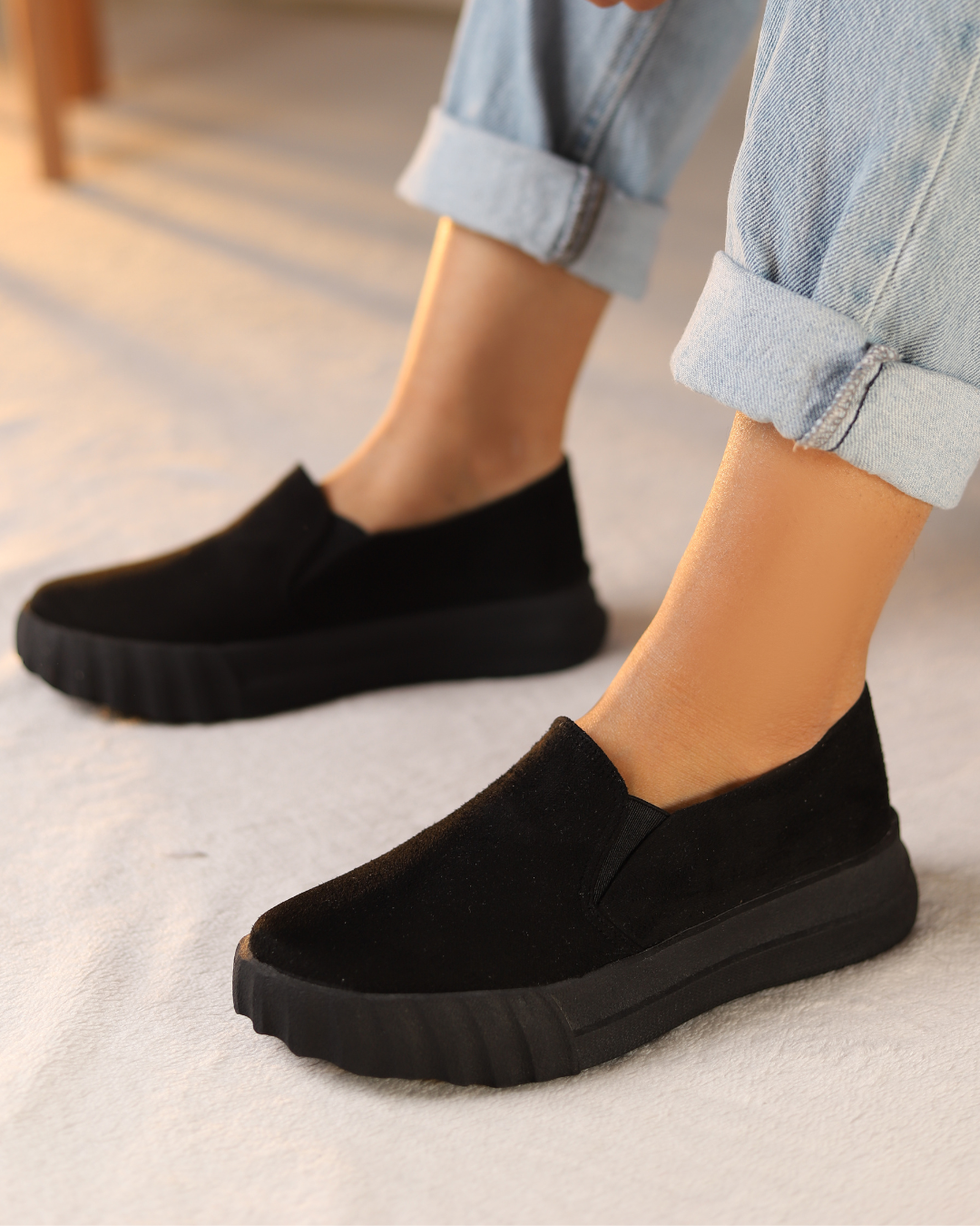 Noir Slip-Ons