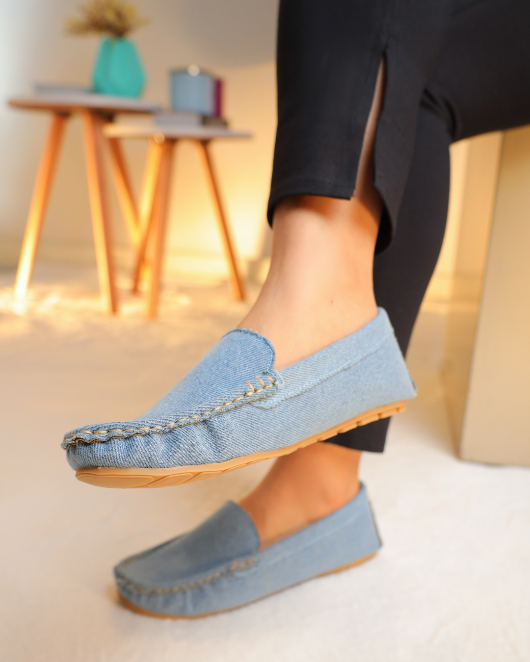 Denim Bliss Moccasins