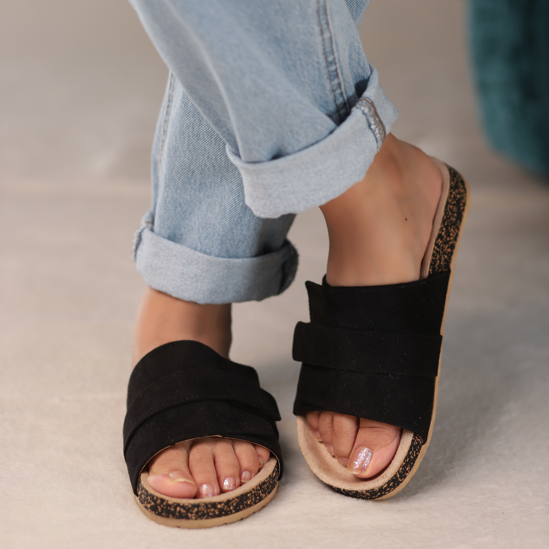 Noir Ease Slippers