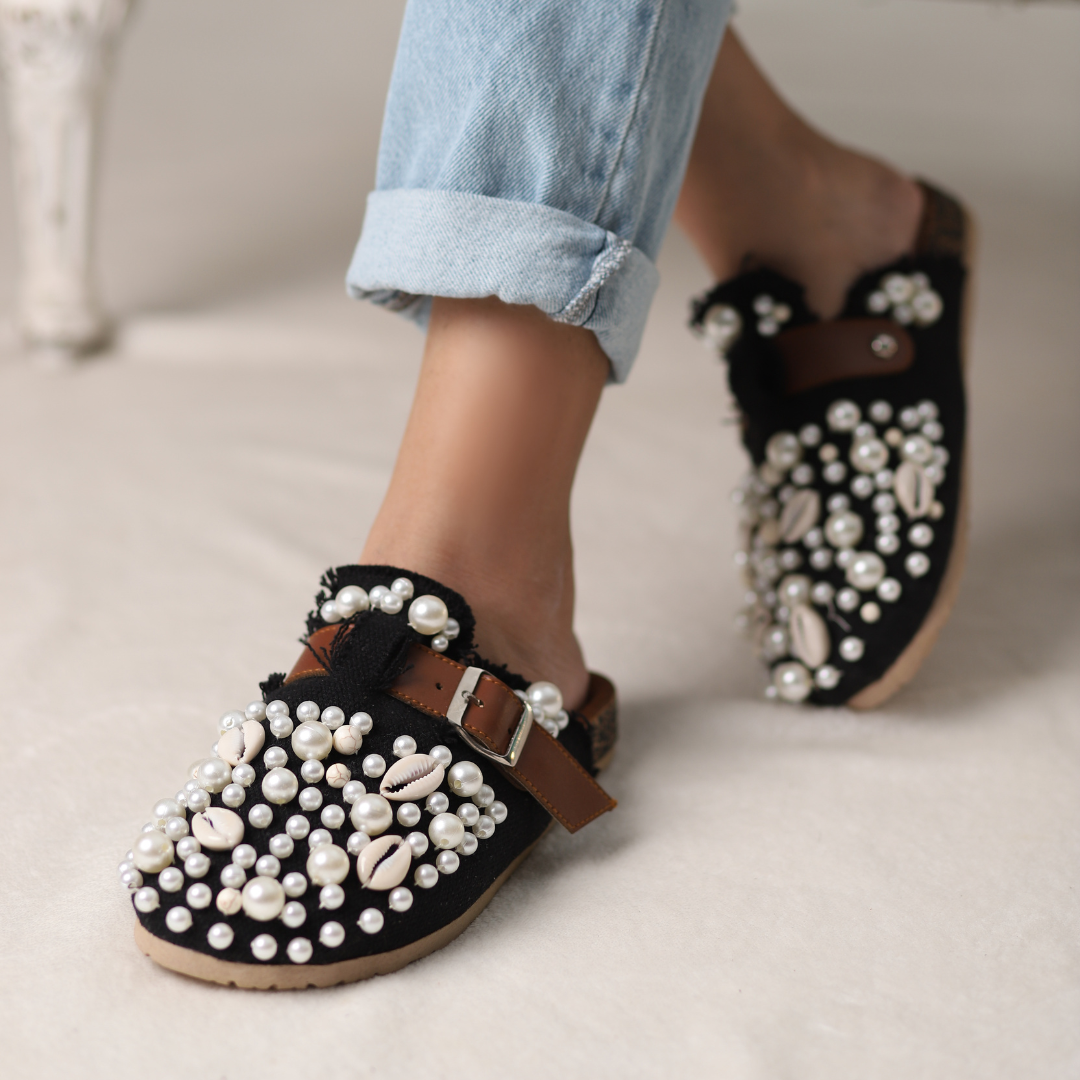 Midnight Pearl Clogs