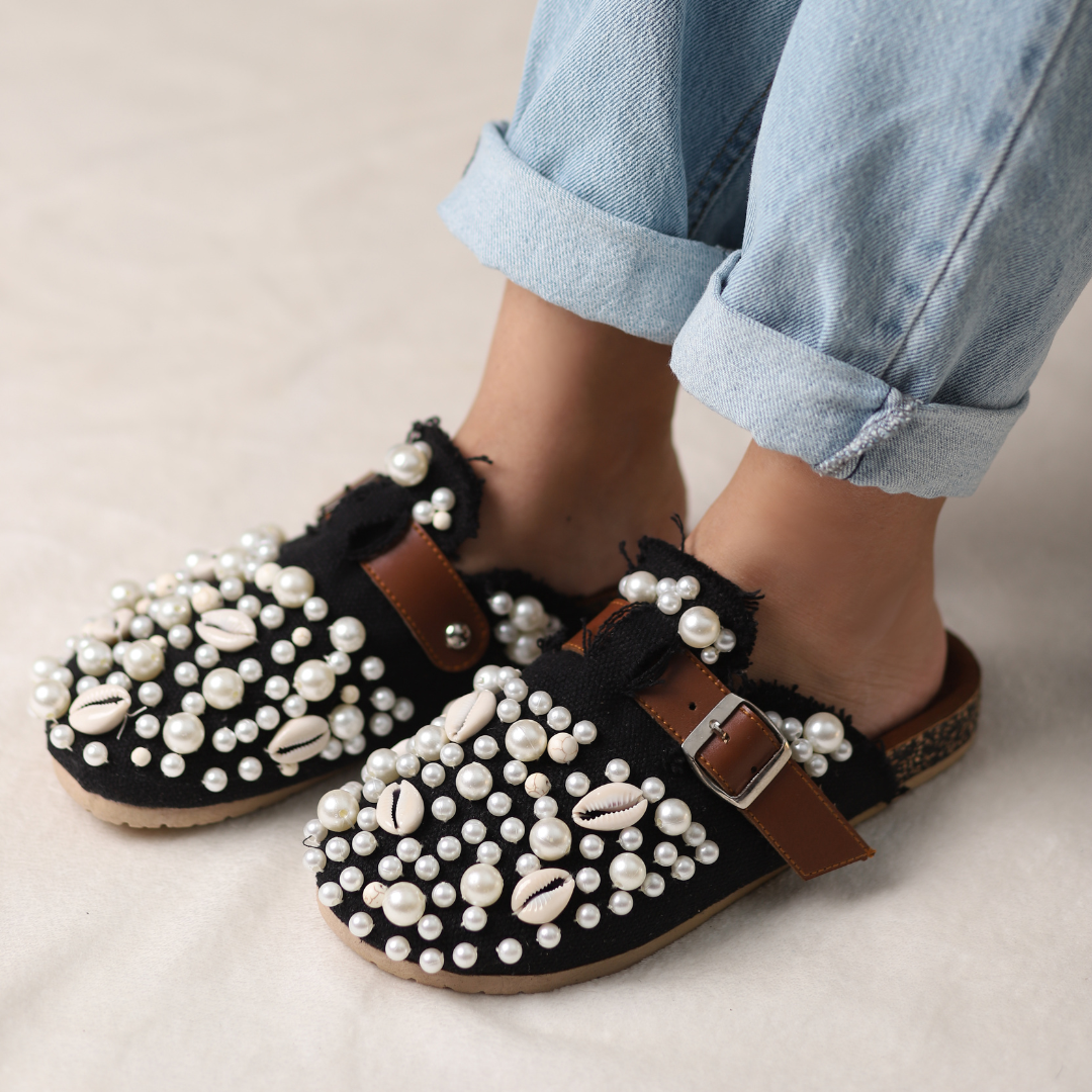 Midnight Pearl Clogs