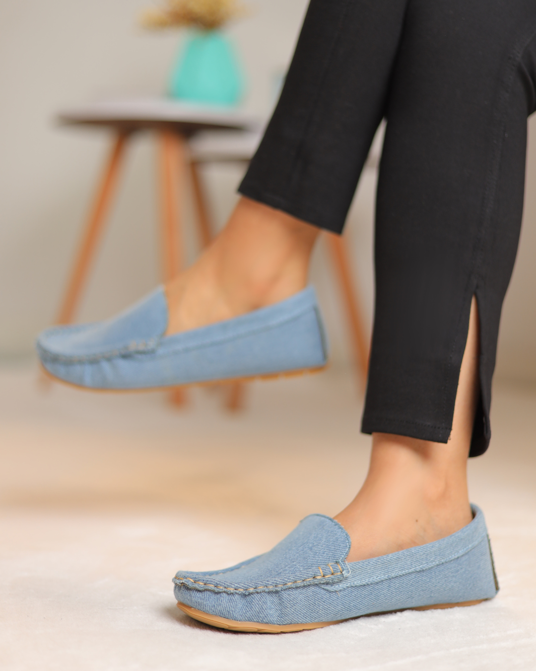 Denim Bliss Moccasins