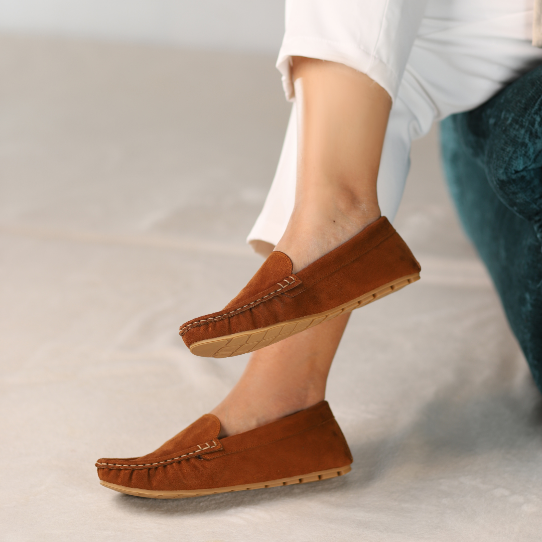 Havana  Suede Moccasins