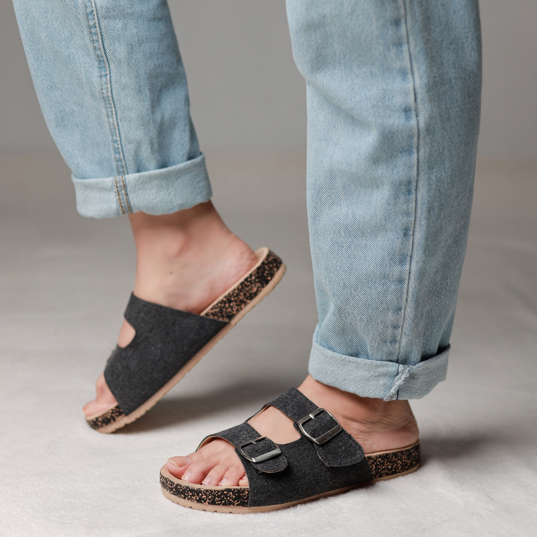 Midnight Denim Slippers