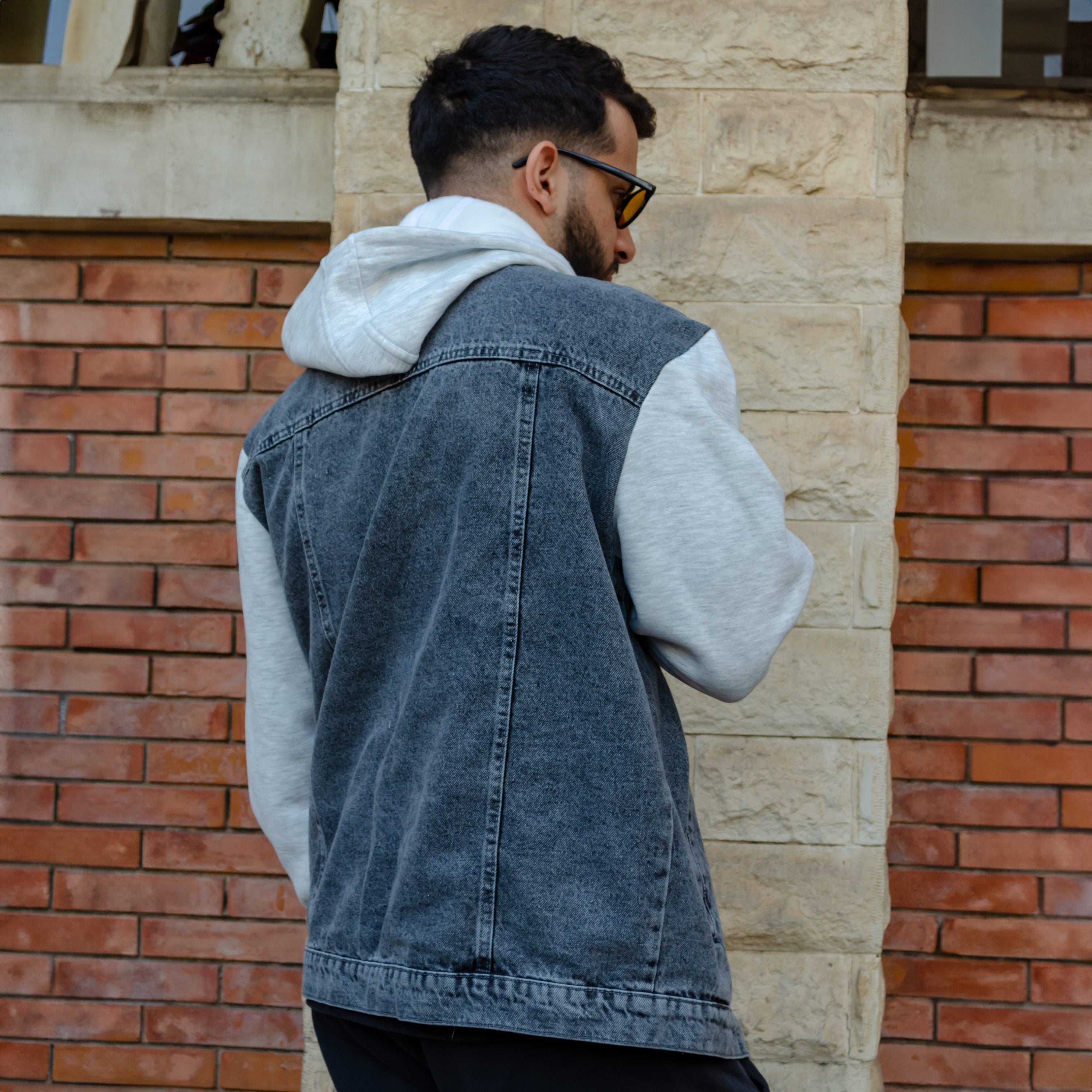 Denim Jacket - Washed Black- For HIM