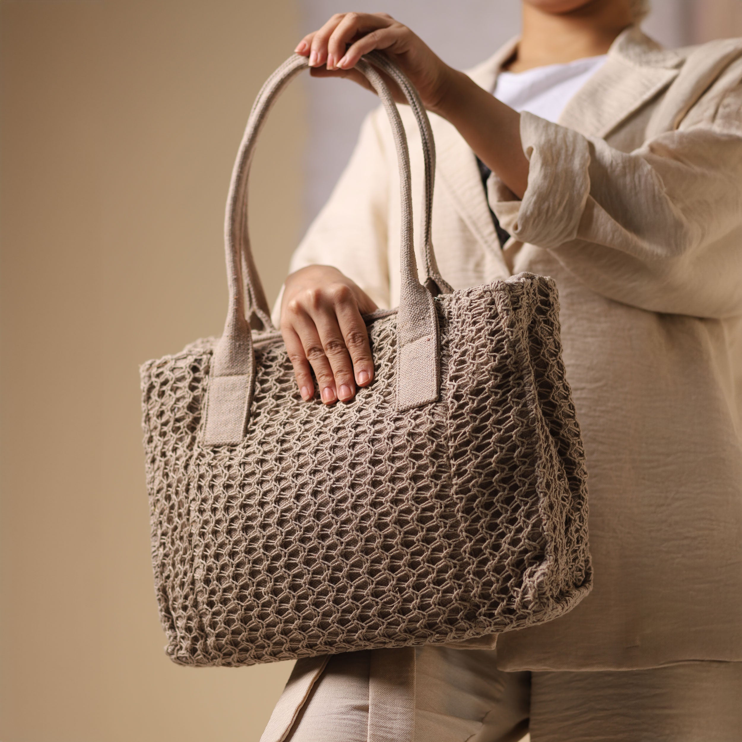 Serenity Handbag - Beige