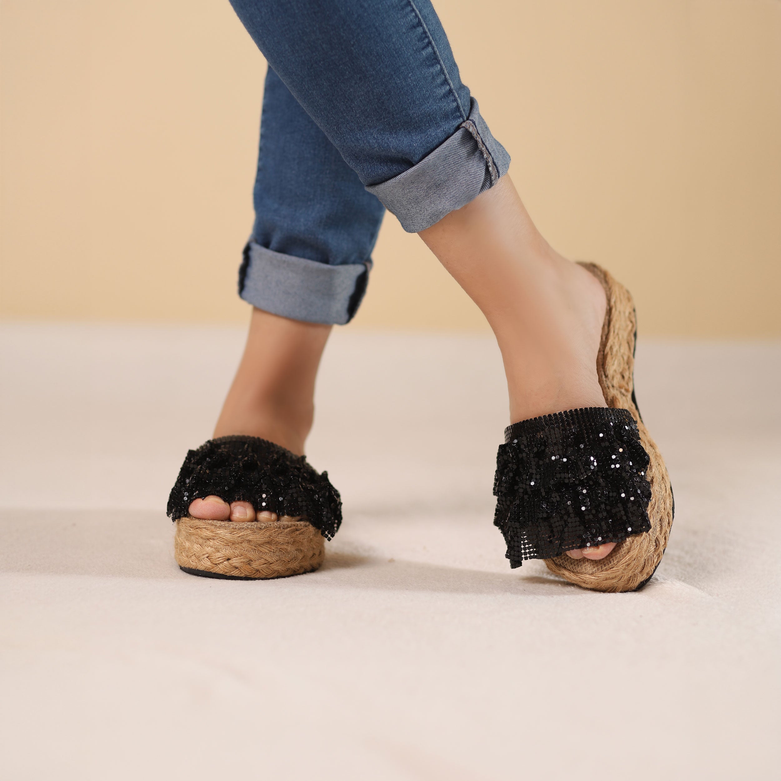 Soleado Slipper - Black