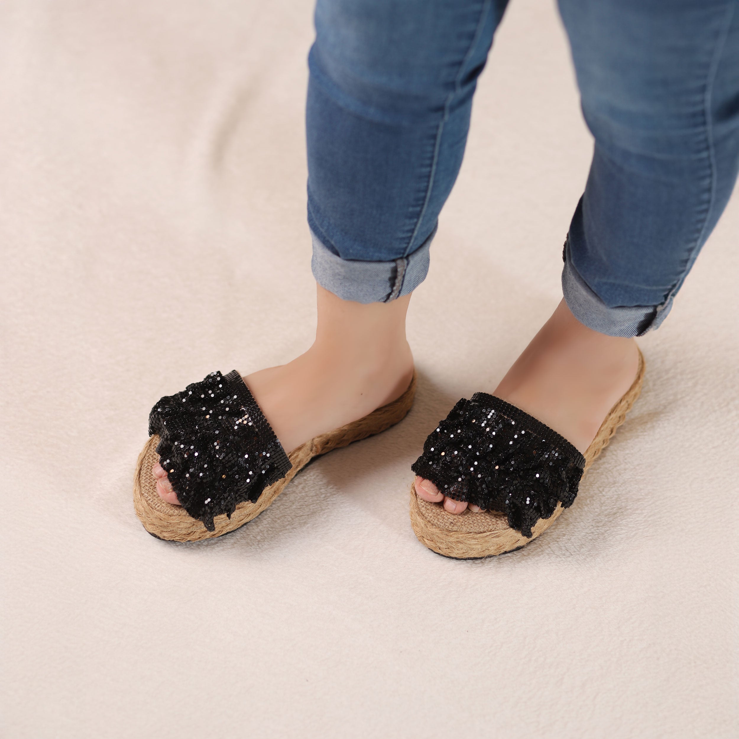 Soleado Slipper - Black