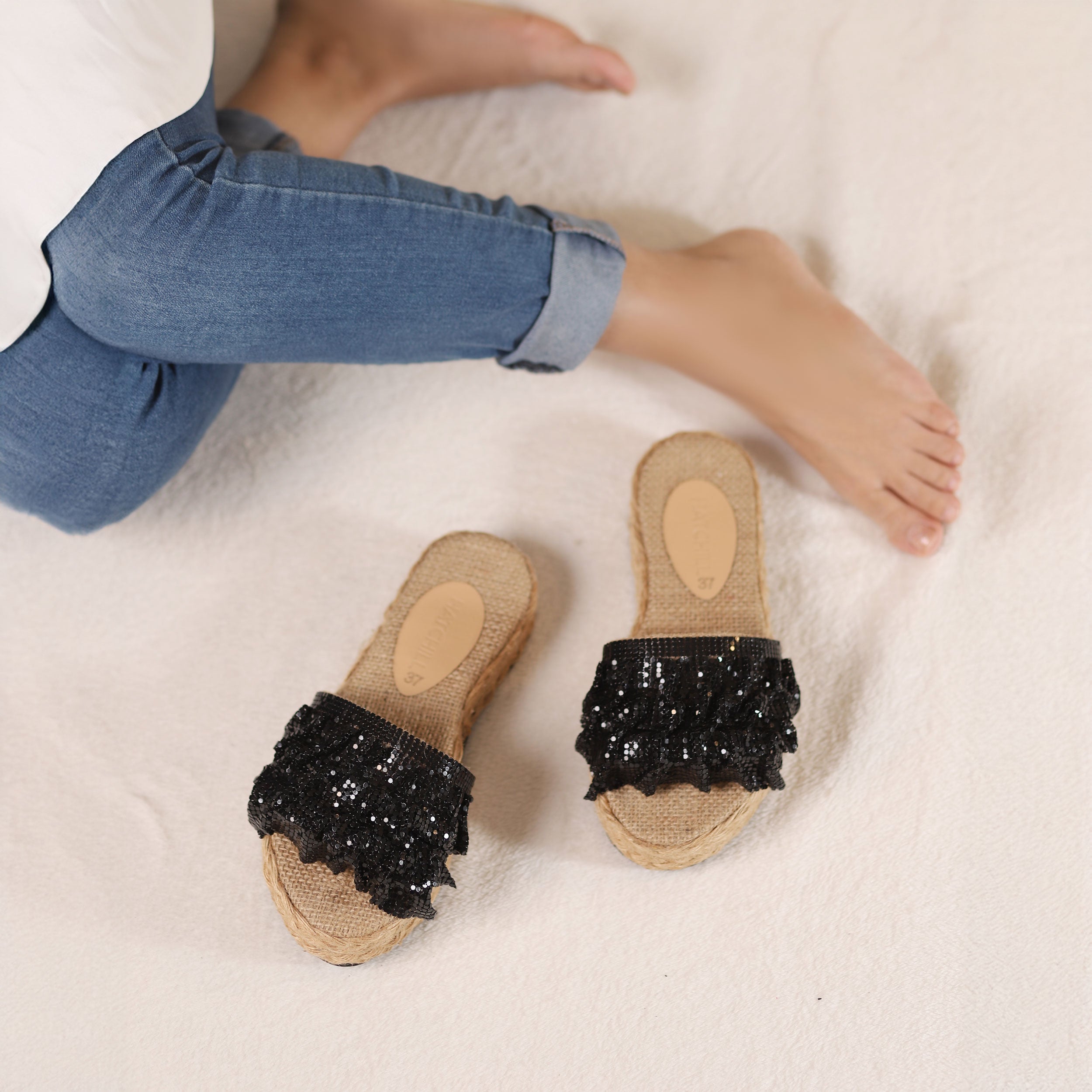 Soleado Slipper - Black