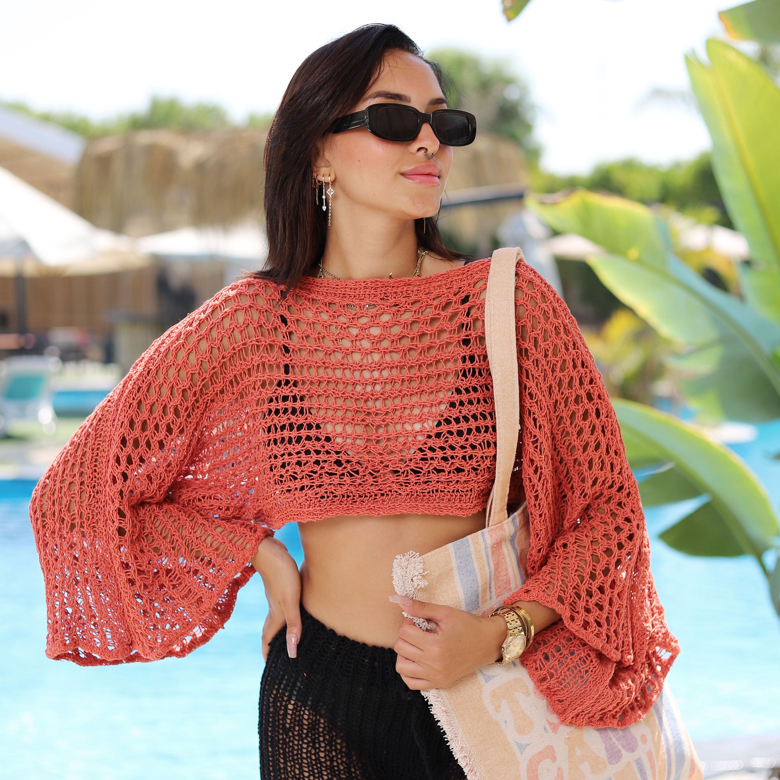 Coral Reef Crochet Crop