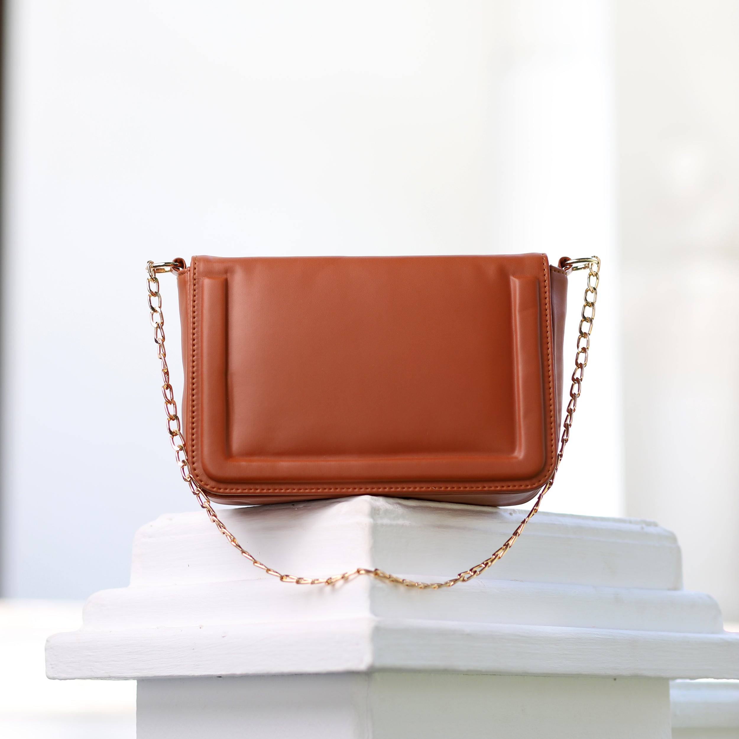 Caramel Chic Chain Bag