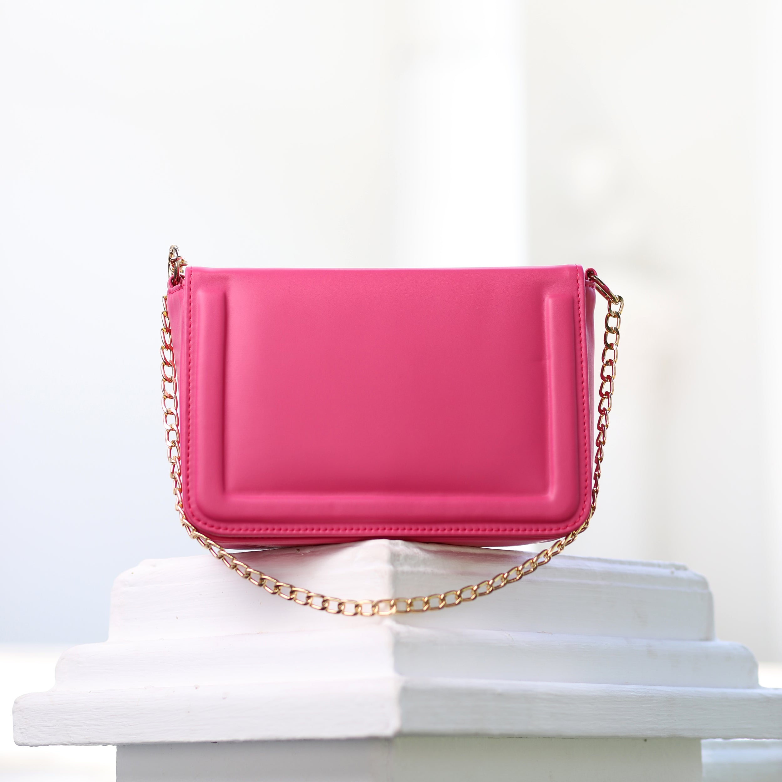 Rosé Luxe Chain Bag