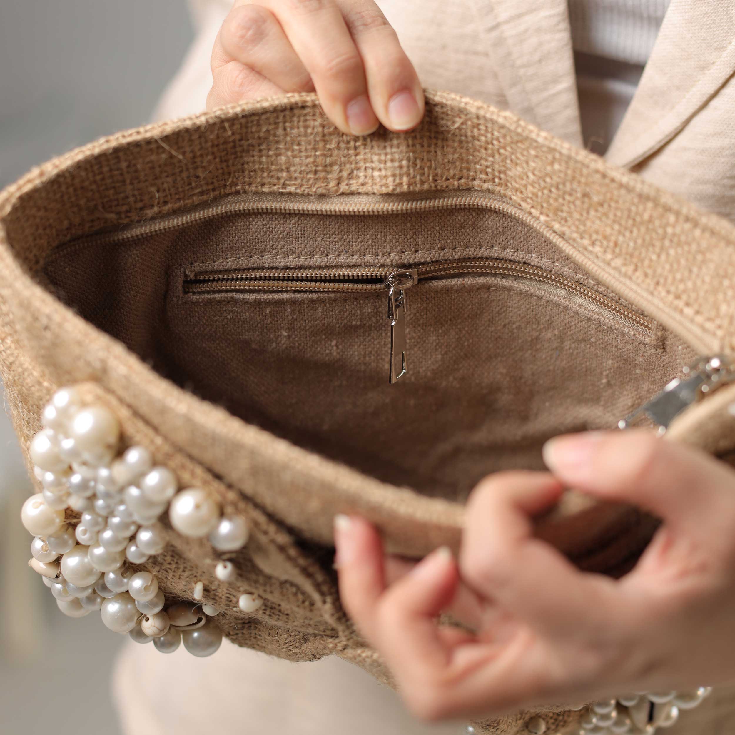 Beaded Clutch bag