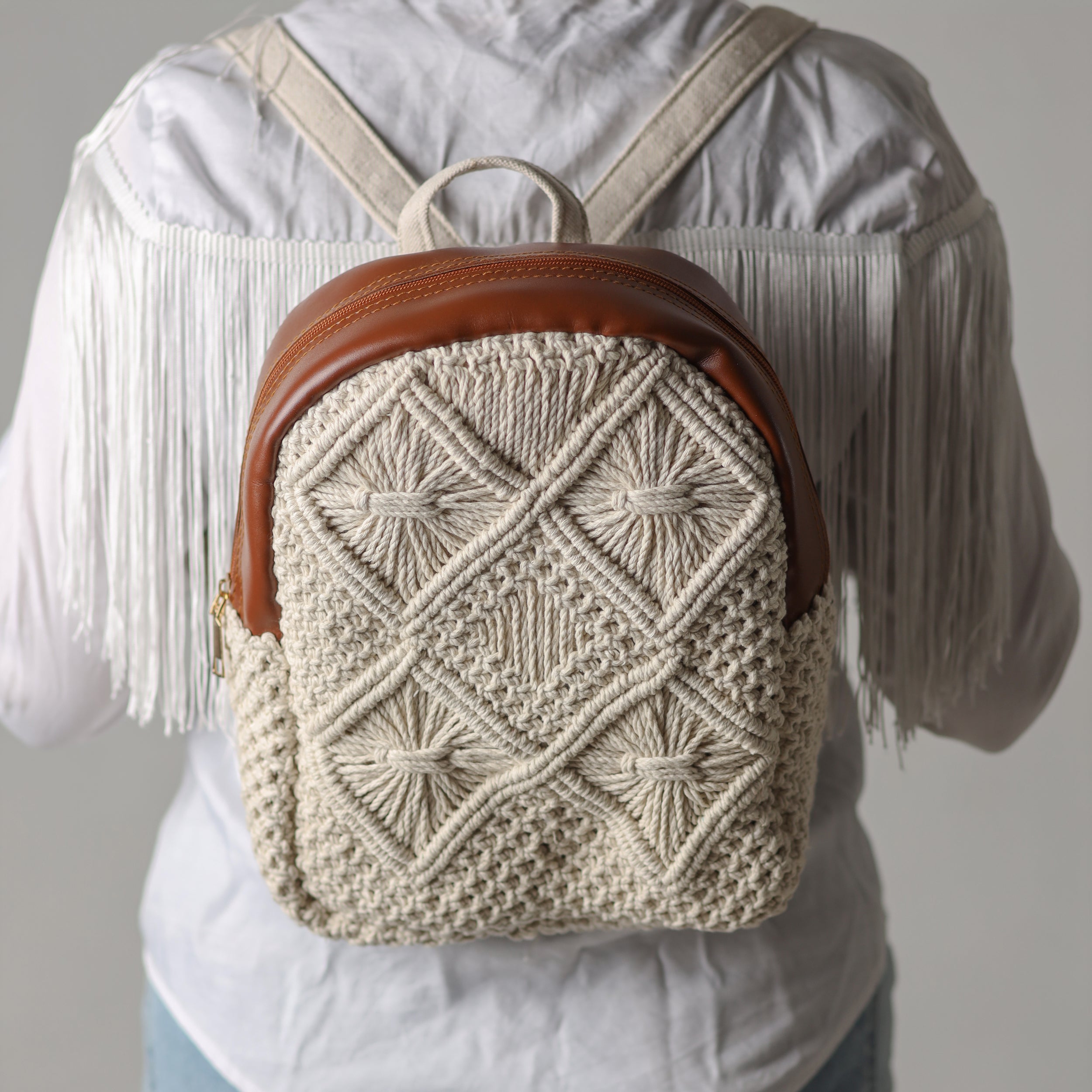 Knit Knot Backpack (Hand-Made)