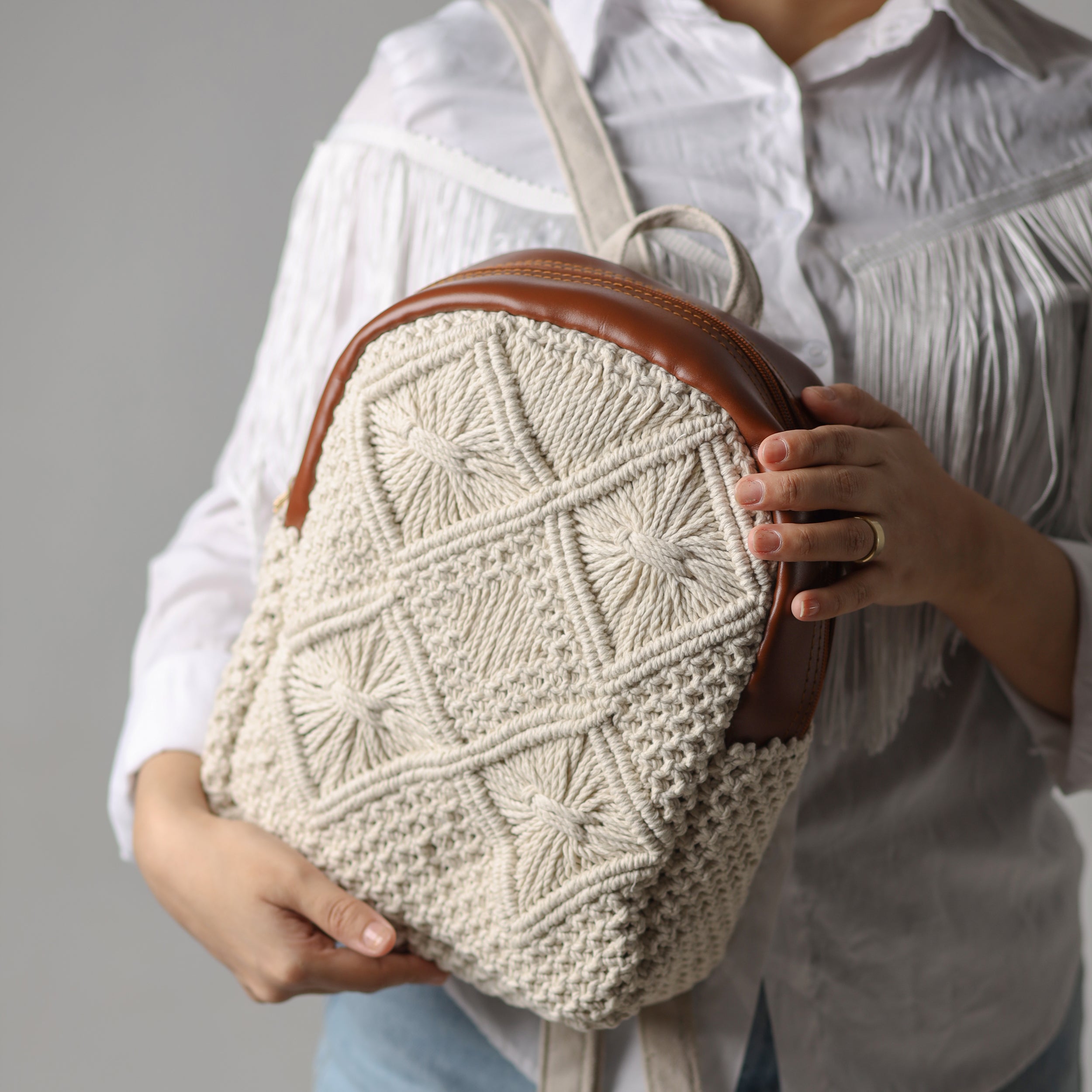 Knit Knot Backpack (Hand-Made)