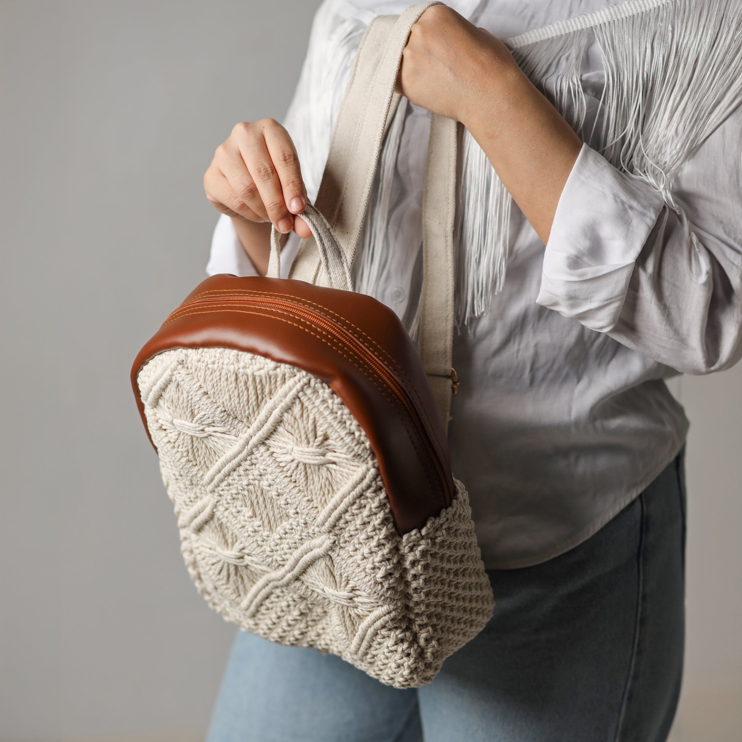 Knit Knot Backpack (Hand-Made)