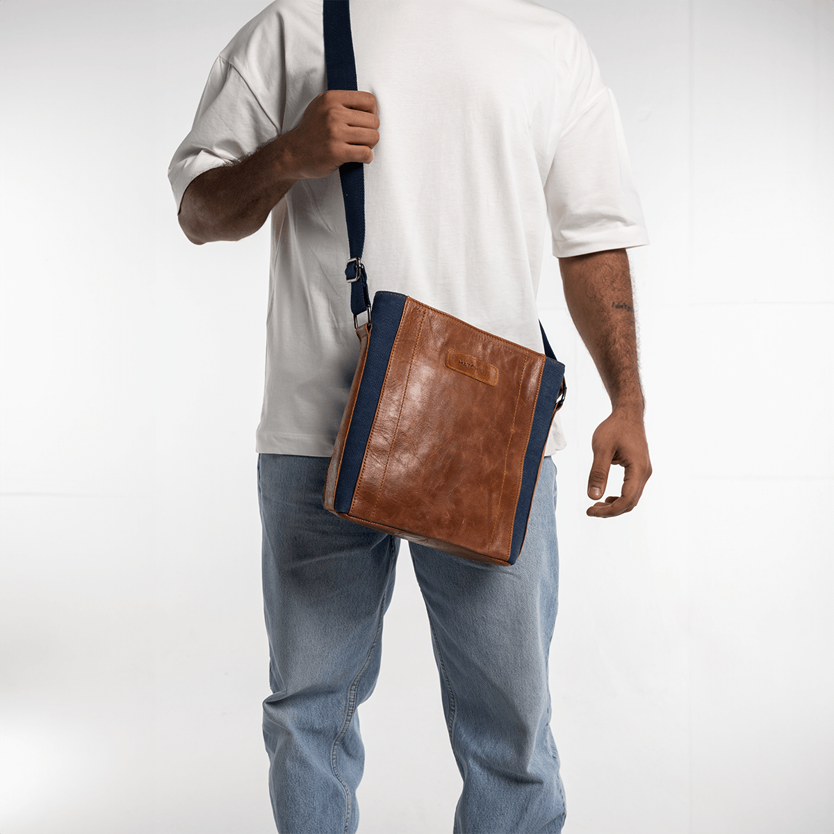 Duotone Leather bag - Hatchill