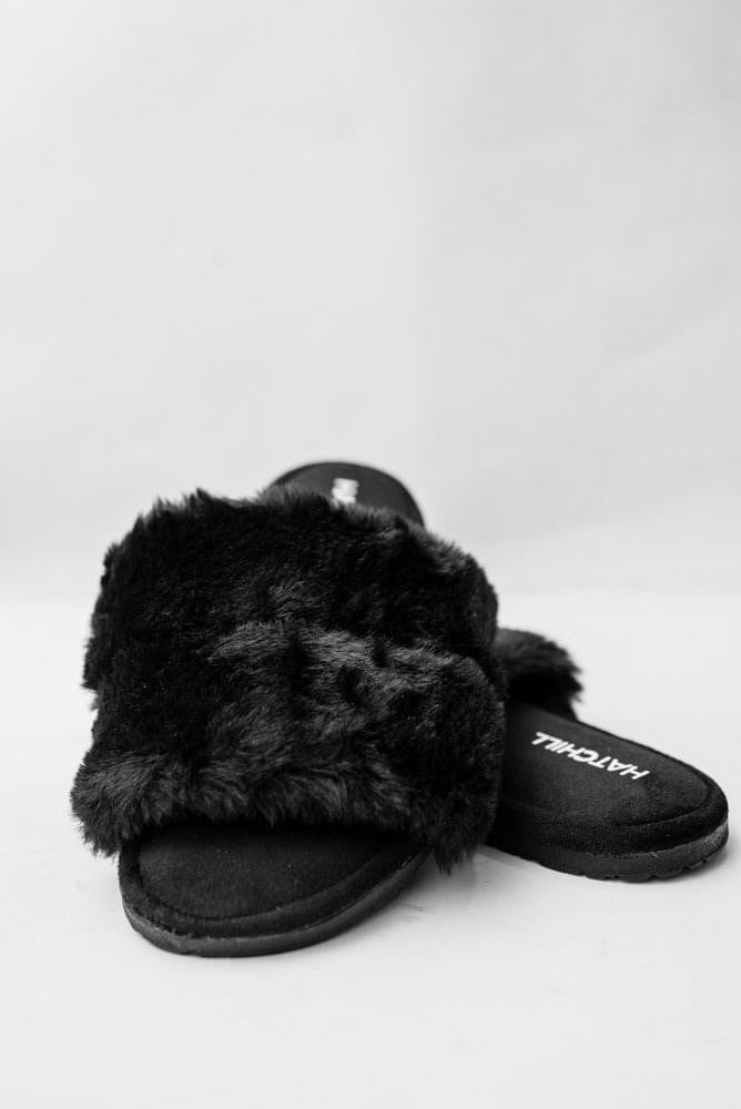 Fluffy toe outlet slippers