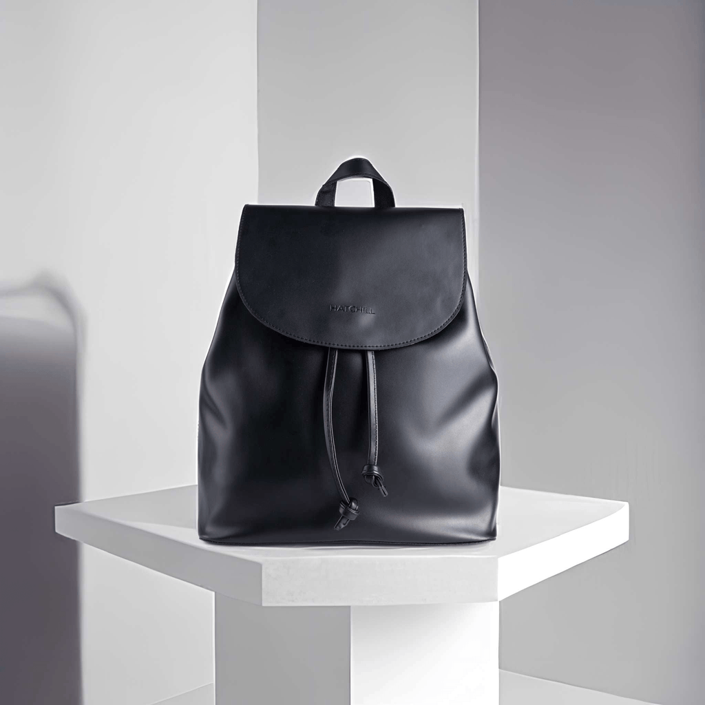 Leather backpack - Black - Hatchill